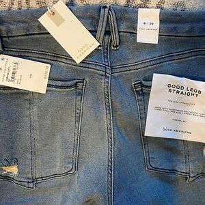 Good American Classic Blue Straight Jeans
